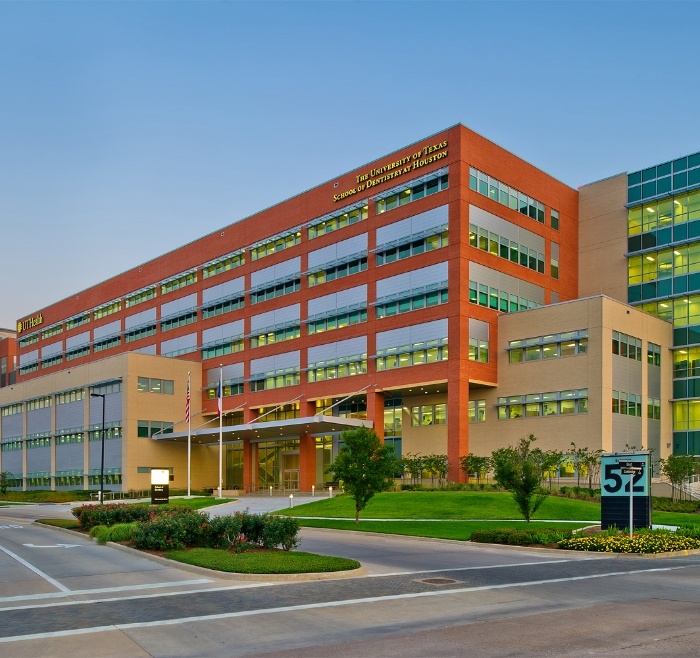 Multistoried building at the University of Texas School of Dentistry at Houston